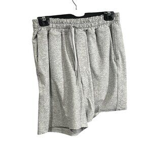 Outdoor Voices Gray Elastic Waist Shorts With Pockets & Drawstring 75f